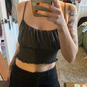 Cropped going out tank